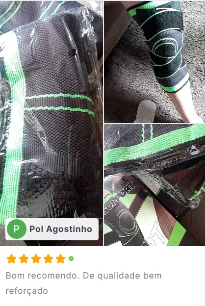 Depoimento joelheira premium